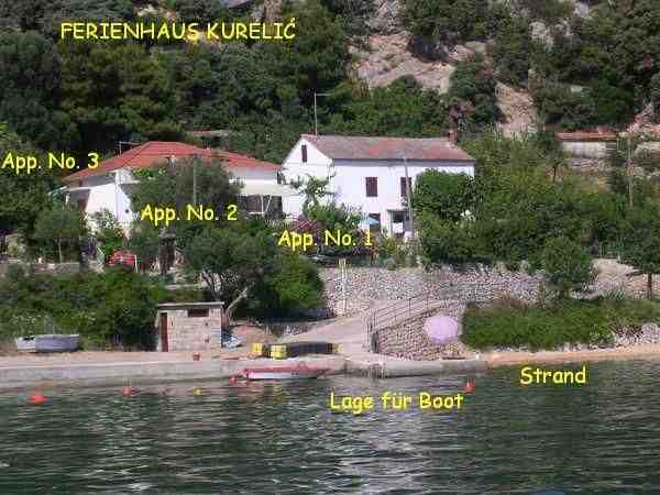 Ferienhaus Kurelić - 3 Wohnungen, Supetarska Draga, Insel Rab, Kvarner, Kroatien, Bild 2